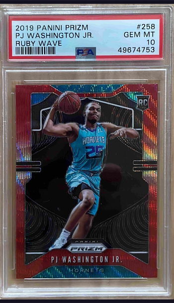 PJ Washington 2019 Prizm Ruby Red PSA 10 RC