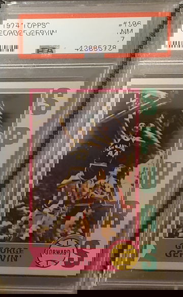 1974 Topps George Gervin HOF rc PSA 7