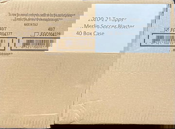 2020-21 Topps Merlin Soccer Blaster 40 Box Case