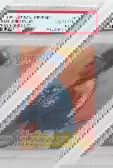 PSA 10 GEM MINT  1997 METAL UNIVERSE KEN GRIFFEY JR BLAST FURNACE #6