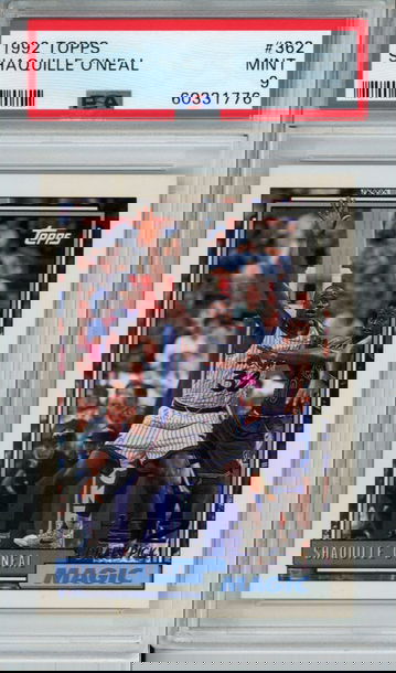 SHAQUILLE O'NEAL 1992 Topps #362 PSA 9 MINT Orlando Magic LA Lakers