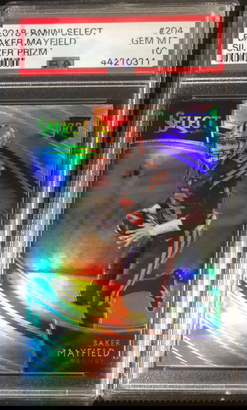 2018 Baker Mayfield Select Field Level Silver PSA 10 Rookie