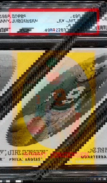 1958 Topps #90 Sonny Jurgensen PSA 6 ROOKIE