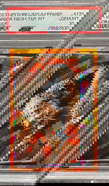 2023 Topps Chrome Sapphire Star Wars Return of the Jedi Rancor Orange /25 Horror from the Pit #179