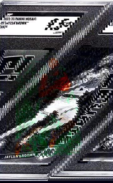 2022-23 Panini Mosaic #25 Jaylen Brown Elevate SGC 9.5