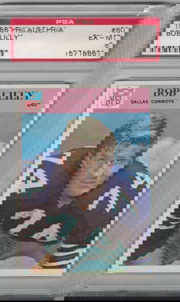 1966 Philadelphia Football #60 Bob Lilly PSA 6 Ex-Mt