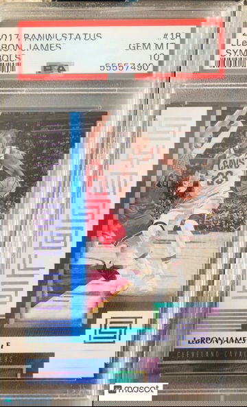 2017 Panini Status LEBRON JAMES Symbols PSA 10 Cleveland Cavs #18 GEM MT POP 53