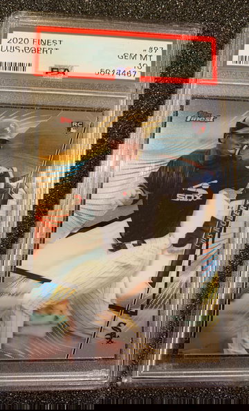 2020 topps finest Luis Robert psa 10 gem mint 