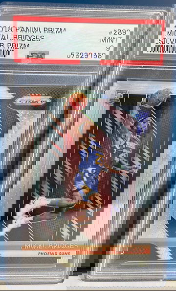 2018 Panini Prizm Mikal Bridges Silver Rookie Prizm Psa 9