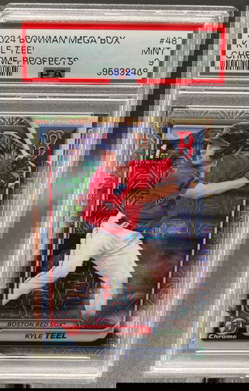 2024 Bowman Mega Box Kyle Teel Mojo Refractor PSA 9