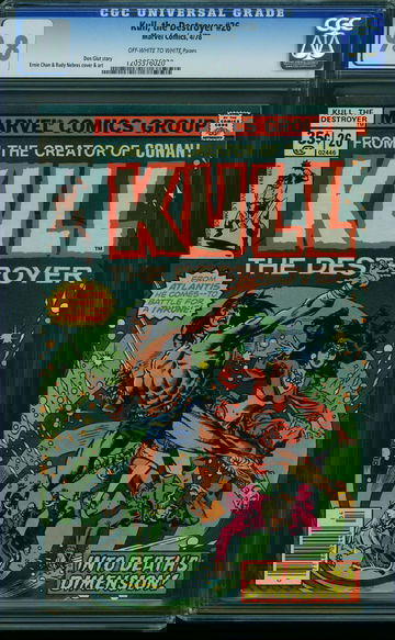 KULL, THE DESTROYER #26, CGC 9.8 NM/MT