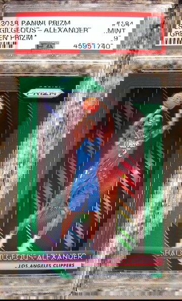 Shai Gilgeous-Alexander 2018 Prizm #164 Green Prizm PSA 9