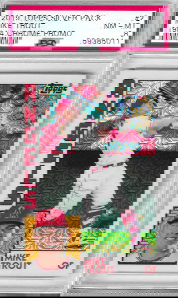 2019 Topps Silver Pack Mike Trout 1984 Chrome Promo PSA 8