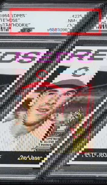1964 Topps Pete Rose ALL STAR ROOKIE #125 PSA 7.5 DEAD CENTERED