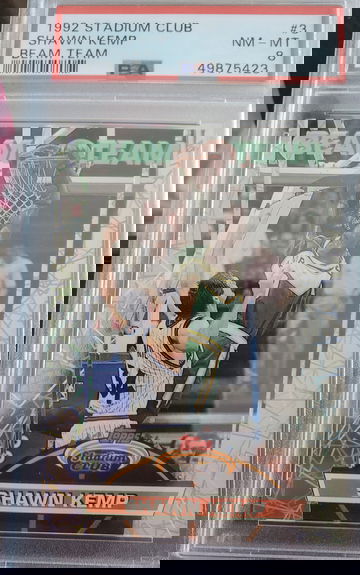 1992 Stadium Club Beam Team Shawn Kemp PSA 8