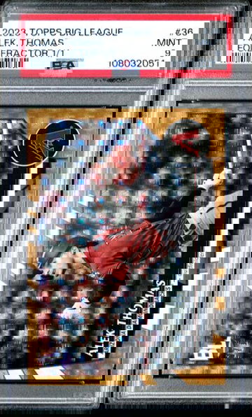 Alek Thomas Gold 1/1 Foilfractor 2023 Topps Big League #36 MINT PSA 9