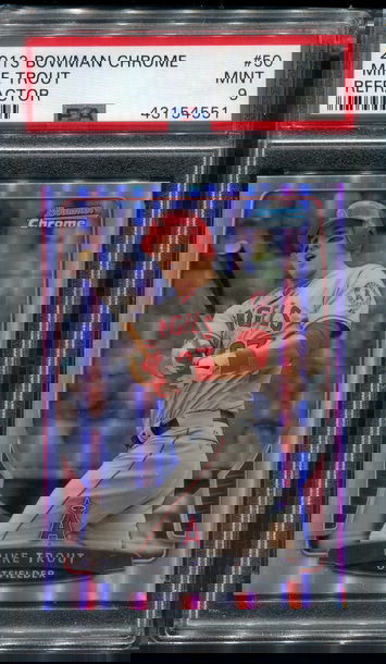 2013 Bowman Chrome #50 Mike Trout Refractor PSA 9 MINT