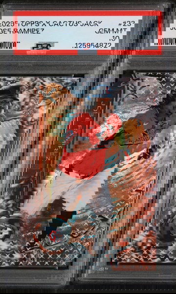 2025 Topps Chrome X Cactus Jack Jose Ramirez #23 PSA 10