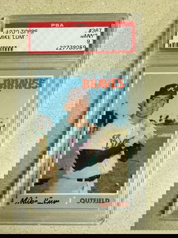 1970 Topps #367 Mike Lum PSA 9 MINT BRAVES 