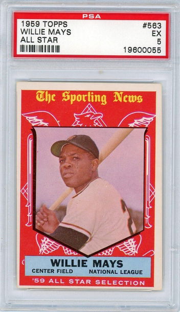 1959 Topps Willie Mays All-Star #563 PSA 5 P1328