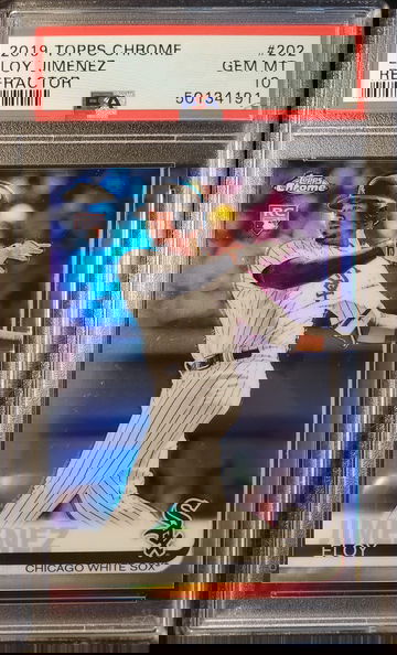 2019 Topps Chrome Eloy Jimenez RC Refractor PSA 10