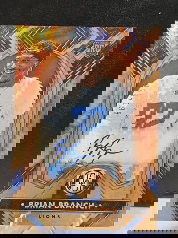 2023 Gold Standard  Brian Branch  Rookie Auto  /199  #107 Lions 