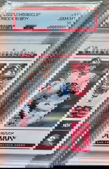 2022 Panini Chronicles Brock Purdy Rookie PSA 10