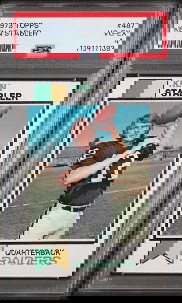 1973 Topps Ken Stabler #487 RC PSA 4