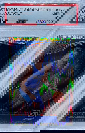 2018 Panini Donruss Optic Luka Doncic SHOCK #177 PSA 9 MINT