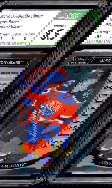2015 OPC Platinum Marquee Rookie #M1 Connor McDavid CSG 8.5