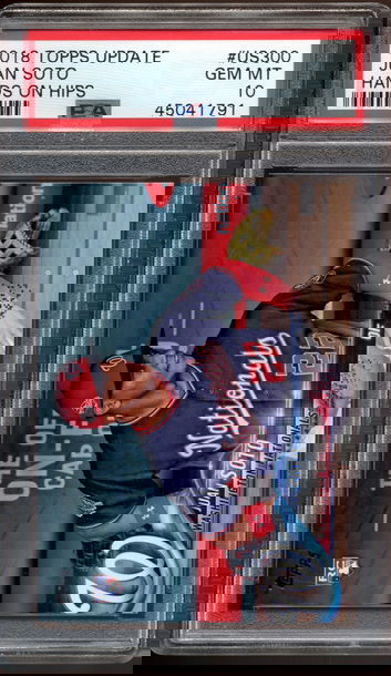 Juan Soto Variation Rookie 2018 Topps Update SP Hand on Hips