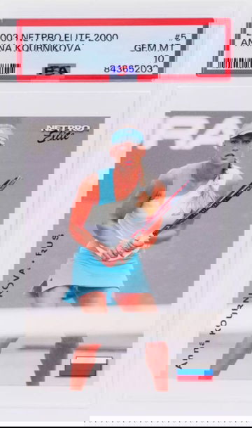 2003 Netpro Elite 2000 Anna Kournikova #5 /2000 PSA 10 GM MT (POP 38)