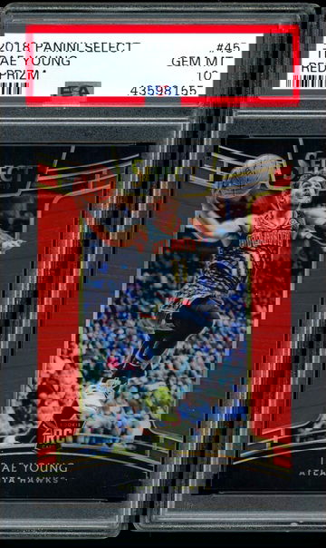 2018 Panini Select Red Prizm /199 Trae Young ROOKIE RC #45 PSA 10 Gem Mint