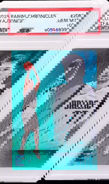 2019 Panini Chronicles Essentials Teal Luka Doncic #206 PSA 10