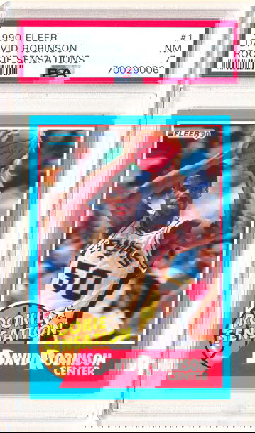 1990 Fleer #1 David Robinson Rookie Sensations PSA 7