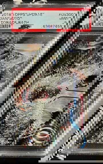2018 Topps Update Juan Soto SSP Gatorade Bath Variation PSA 9