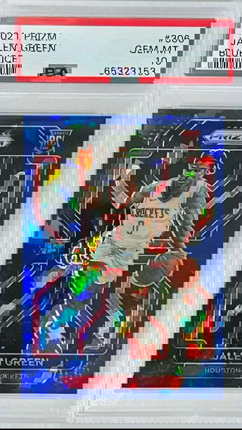 2021 Prizm Jalen Green Blue Ice Prizm PSA 10 /125