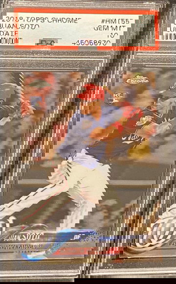 Juan Soto 2018 Topps Chrome Update #HMT55 PSA 10