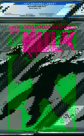 INCREDIBLE HULK #377, CGC 9.4 NM