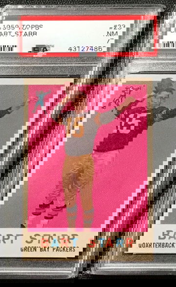 Bart Starr 1959 Topps #23 PSA 7 NM (43127486)