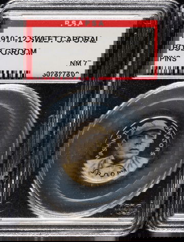 1910-12 Sweet Caporal P2 Pins Bob Groom Washington Senators PSA 7 NM