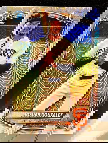 2025 Bowman Chrome  Josuar Gonzalez  Mega Box Mojo # BCP-153  Giants