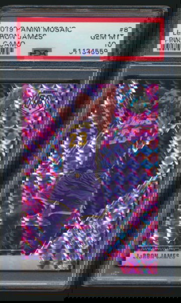 Lebron James Mosaic Pink Camo PSA 10