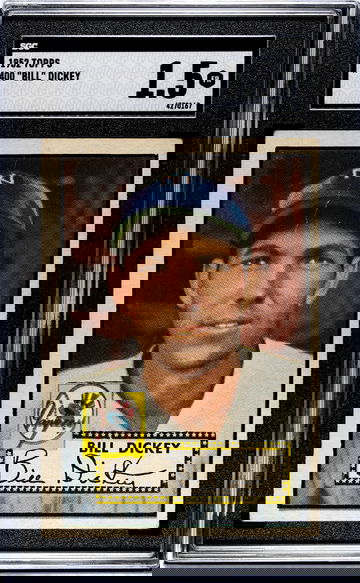 1952 Topps Bill Dickey SGC 1.5