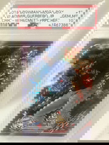 2019 Bowman Mega Box Vladimir Guerrero Jr. Purple Refractor /250