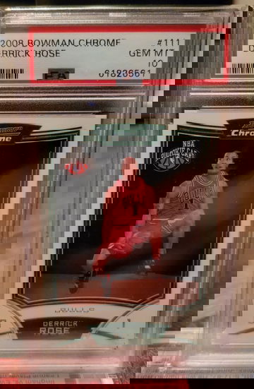 2008 Bowman Chrome Derrick Rose #111 RC PSA 10