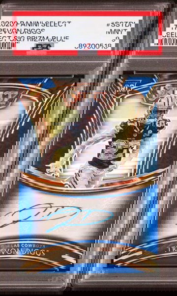 2020 Select Trevon Diggs Select Signature Prizm Blue PSA 9 /99 #SSTDI