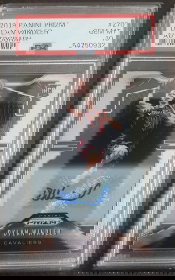 2019 Panini Prizm Dylan Windler Autograph PSA 10