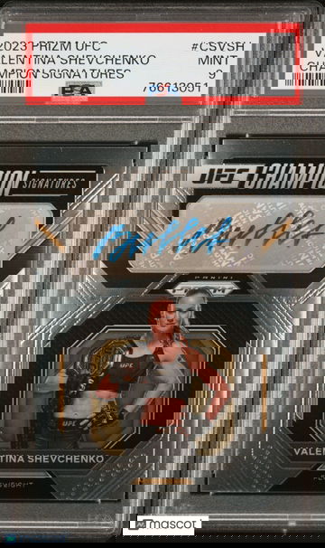 Valentina Shevchenko 2023 Panini Prizm UFC Champion Signatures #CSVSH PSA 9