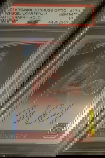 2018 Panini Optic Wendell Carter Jr. Autograph Holo PSA 10